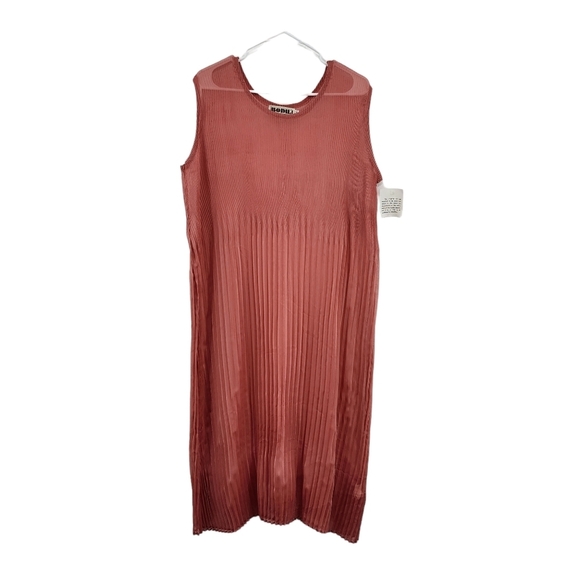 Bodil Women's Poly Chiffon Pleated Midi Dress - M - Picture 1 of 7